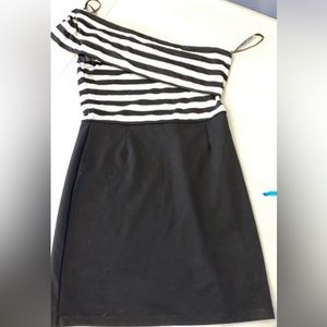 Large Foxy Jeans One Shoulder Dress